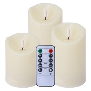 Lampe à bougie électronique TOOWIN avec mèche à fibre optique en forme de goutte d'eau et balle en plastique simulée - Product Image 2