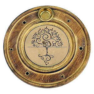 Quemador de Incienso para Varillas y Conos Yoga Tree: Esta Hermosa Base para Incienso es Adecuada para Quemar Incienso Indio y Tibetano - Product Image 3