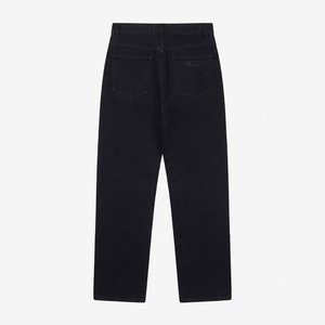 Custom Jeans Denim Pants Wholesale Factory Men <b>Women</b> Premium Cotton Denim Casual <b>Trousers</b> Relaxed Fit <b>Baggy</b> Straight Leg - Product Image 2