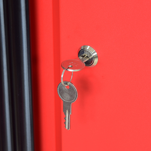 Armoire à outils en acier noir mat avec 3 tiroirs, idéale pour le rangement dans les garages et ateliers - Product Image 5