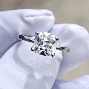 Diamant de laboratoire CVD certifié IGI, de 1 à 6 carats, taille coussin, provenance mine ancienne, clarté E VS1, pour bagues, boucles d'oreilles et pendentifs - Product Image 6