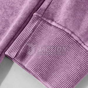 Sudaderas Básicas con Lavado Ácido para Hombre, Diseño Nuevo 2026, Logotipo Personalizado, Venta al Por Mayor, Cómodas - Product Image 4