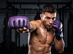Gants de MMA en cuir de vachette violet Dumela, respirants, emballage personnalisé, protection, équipement d'entraînement toutes saisons - Product Image 4