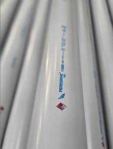 Tuyau de drainage rigide en PVC de 110 mm, diamètre 3 pouces, longueur 3 mètres, classe SN2, gris, à joint à pousser, extrémité droite - Product Image 5