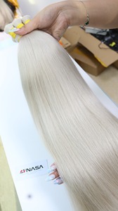 Extensiones de Cabello Vietnamita 100% Virgen de 24-32 Pulgadas, Textura Natural, Color PLA01, Resistentes a la Caída, Puntas Super Dobles, Más Vendidas - Product Image 6