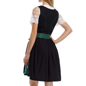 Robe Dirndl pour femme, personnalisée, respirante, décontractée, nouvelle robe Dirndl allemande brodée pour l'Oktoberfest, longueur genou, manches courtes - Product Image 5