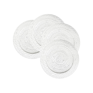 Handwicker Boho Round Rattan Charger Plates 13 inch for <b>Dinner</b> Rattan Placemat for Christmas Party Wedding Decor - Product Image 3