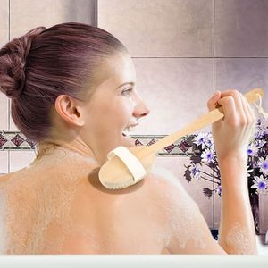 Brosse de bain de 15 pouces avec long manche détachable, éponge exfoliante pour le corps, outil pour le soin du dos - Product Image 5