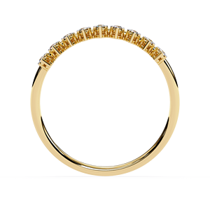แหวนเพชรทองคำขาว 14k สำหรับผู้หญิง ทรงกลมเจียระไนแบบบริลเลียนท์ คลาสสิก สามารถสวมซ้อนกันได้ เหมาะสำหรับเป็นเครื่องประดับหมั้น - Product Image 6