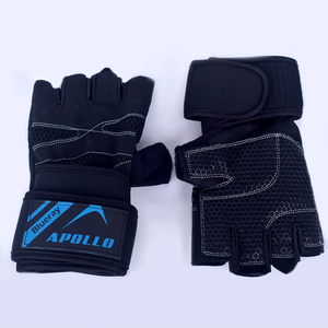 Custom Half-finger Gym Fitness Gloves <b>Foam</b> <b>Padding</b> Bodybuilding Training Palm Protection Cross-fit Weightlifting Unisex workout - Product Image 5