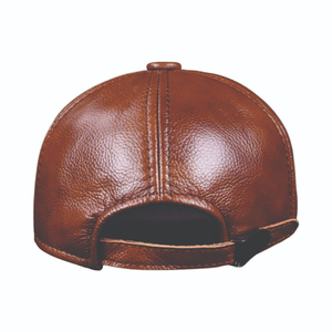 New Design <b>Baseball</b> <b>Caps</b> Genuine Leather Custom Made Black Fitted Leather <b>Baseball</b> <b>Caps</b> Leather <b>Caps</b> OEM Service in Cheap Prices - Product Image 4