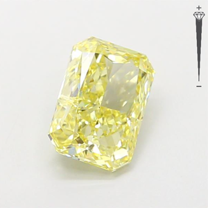 Diamant de laboratoire CVD certifié IGI, taille Radiant, 1,93 carats, couleur Jaune Fantaisie, clarté VS1, LG 792671989, ROYAL GEMS pour bijoux - Product Image 2