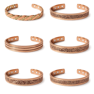 Pulsera de Cobre Hecha a Mano de Lujo y Tendencia con Personalización - Estilos Antiguos y Pulidos Oxidados - Product Image 2