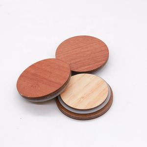 Custom Eco-Friendly <b>Wooden</b> <b>Cup</b> Lids | Natural Acacia Wood Replacement Covers for Glass Jars & Mugs - Product Image 1