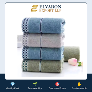 Serviette de plage en coton éponge jacquard double face de qualité supérieure, résistante à la décoloration et très absorbante - Product Image 6
