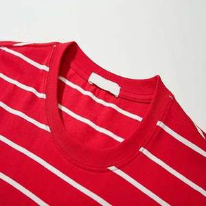 T-shirts pour hommes à motif uni OEM ODM, col contrastant, haute qualité, décontractés pour l'été, manches courtes, en polyester et coton, séchage rapide - Product Image 5