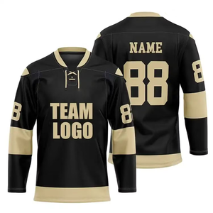 Wholesale Blank Ice Hockey Jersey No MOQ Heavyweight Polyester Mesh Training Practice Wear Custom Hockey Uniform Quick Delivery - Product Image 1