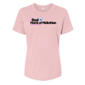 เสื้อยืดแขนสั้นสีชมพูอ่อนสำหรับผู้หญิง พิมพ์ลายตัวอักษร Real Moms คอกลม ลำลอง ทรงพอดีตัว แฟชั่นสำหรับผู้หญิง ใส่ได้ทุกวัน - Product Image 1