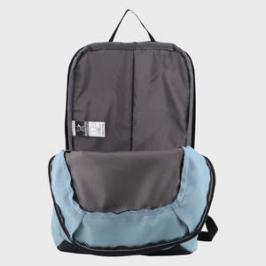 Arctic Fox Pug Turquoise <b>Large</b>-<b>Capacity</b> College <b>Backpack</b> for Girls Daily Use PU Leather Genuine Leather Lining Strap Square Logo - Product Image 5