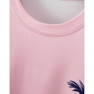 Camiseta de Hombre con Estampado Tropical Ombre, Estilo Urbano de Verano, Cuello Redondo, Manga Corta, Informal, de Algodón - Product Image 4