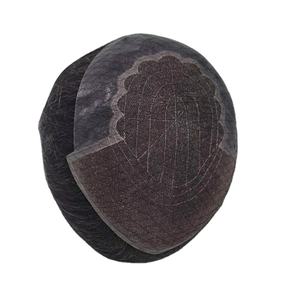 Perruque à dentelle frontale q6 hair model THB 2025, cheveux indiens Remy, frange, base sans colle, couleur blonde, densité 130%-250%, nœuds décolorés - Product Image 6