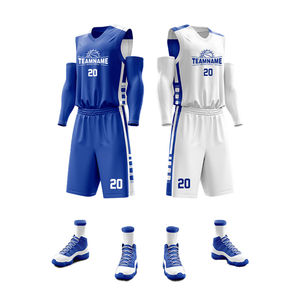 Ensemble de maillots de basket-ball réversibles personnalisés pour hommes, respirants, uniformes d'équipe sublimés, fabrication OEM, étiquette privée, vente en gros, fabricant 3D - Product Image 1