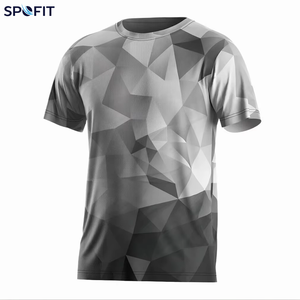 เสื้อยืดพิมพ์ลายทั้งตัวสำหรับผู้ชาย แขนสั้น ทรงโอเวอร์ไซส์ สไตล์ลำลอง สตรีทแวร์ รับผลิตแบรนด์ส่วนตัว - Product Image 1