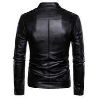 Jaket Kulit Pria Berkualitas Bagus untuk Dijual / Jaket Kulit Pria Lengan Panjang Anti Angin dengan Bahan Kulit Khusus