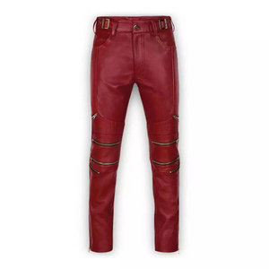 Custom Logo Luxury Genuine Leather Pants Men Slim Fit Trousers Wholesale Wholesale Bulk High Quality PU Leather Pants Women - Product Image 2