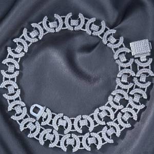 Cadena de moissanita con diamantes de la mejor calidad para uso en clubes y como accesorio de moda disponible. - Product Image 6