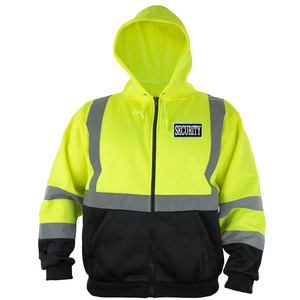 Mens ANSI Class 2 Reflective Safety Jacket with Customized Logo Durable Protective Garment for Daily Outdoor Work Activities - Product Image 2