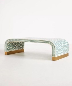 ILAHI's Bone Inlay <b>Table</b> Modern Design Agate Detailing <b>Storage</b> Portable Home Furniture - Product Image 6