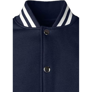 Custom Formal Varsity Men Baseball <b>Jackets</b> Hooded Stand Collar Front Logo <b>Fleece</b> Customized Color & Size - Product Image 4