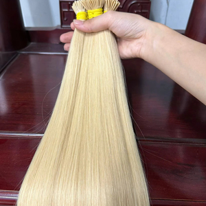 Extensions de cheveux I-Tip en gros, kératine, cheveux humains, double trame, Vietnam, toutes couleurs, adaptées aux cheveux longs AZURA HAIR - Product Image 1