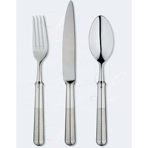 Exclusive Stainless Steel Flatware European <b>Cutlery</b> Set Wholesale <b>Gold</b> Plated Spoon Knife <b>and</b> Fork With <b>Black</b> Handle - Product Image 3