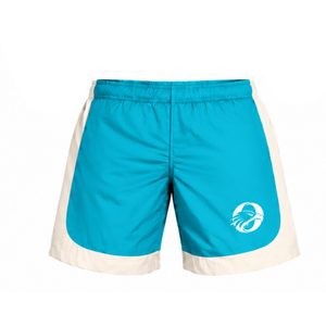 Pantalones Cortos Deportivos Color Cian Neutro, Ligeros, de Secado Rápido, Cintura Elástica, para Correr, Entrenamiento, Gimnasio, Deportes, Personalizables para Equipos - Product Image 1