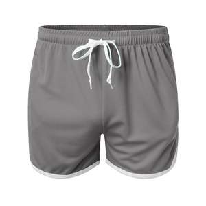 กางเกงขาสั้นผู้ชายคุณภาพสูงตาข่ายตรงสามจุดกางเกงฟิตเนสชายหาดกีฬากางเกงขาสั้น GYM ที่กําหนดเอง - Product Image 3