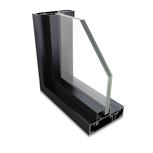 Perfil de Extrusión de Aluminio Negro Brillante para Ventanas Abatibles - Product Image 3