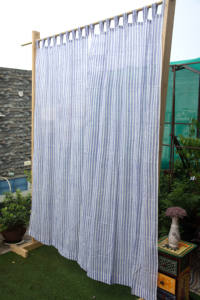 ผ้าม่านพิมพ์ลายขาวดำ ผ้าฝ้ายทันสมัยสำหรับห้องนั่งเล่น ห้องนอน สั่งทำขายส่ง - Product Image 3