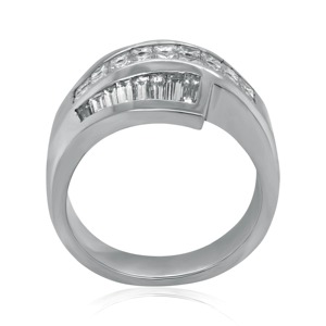 3 CT Sterling <b>Silver</b> <b>Emerald</b> Cut Moissanite IGI Certified Party Engagement <b>Ring</b> - Product Image 2