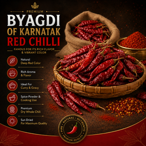 Chiles Rojos Secos Enteros Byadgi |   Chile de Grado Premium para Exportación, Picante Suave, para Salsas y Mezclas de Especias, Color Intenso, Uso Diario - Product Image 6