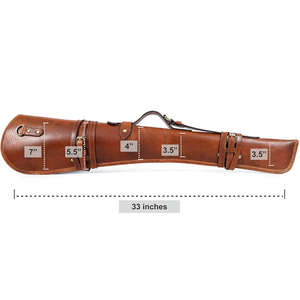 Sac à fusil en cuir léger et robuste avec design personnalisé en gros et prix abordable très demandé - Product Image 1