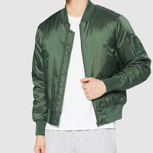 <b>Men's</b> Stand Collar Bomber <b>Jacket</b> with Customized Color Size Logo OEM Wholesale Breathable High Quality Casual Style - Product Image 2