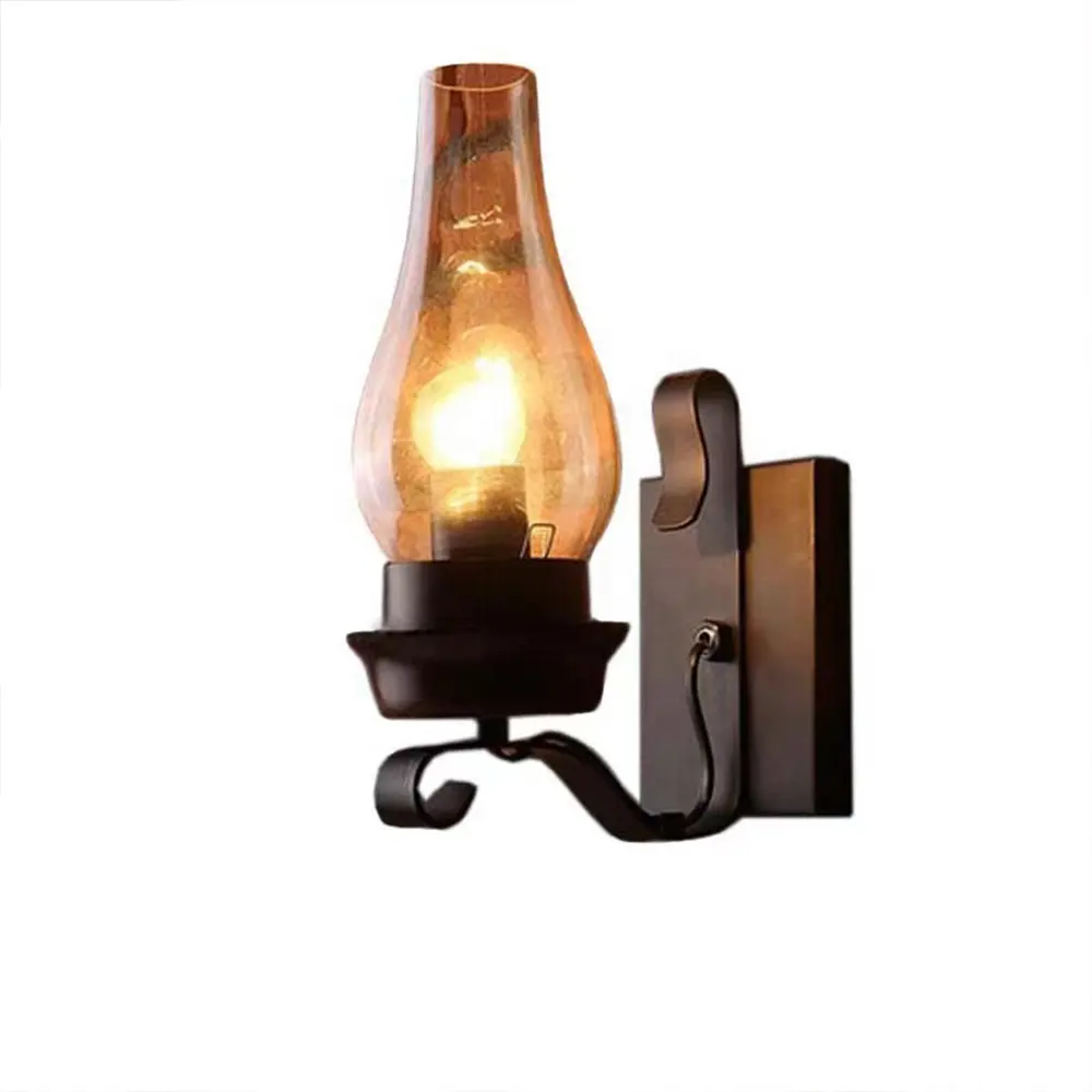 American industrial retro wall lamp personality simple and creative iron wall lamp sconce