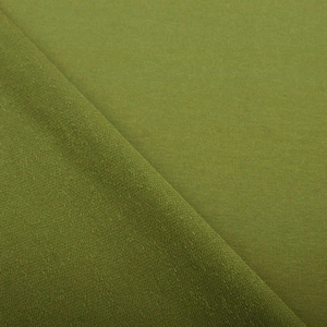 Tela Francesa de Rizo Orgánica Transpirable de Calidad de Exportación para Ropa Urbana y Deportiva, Verde Sólido, Tejido de Algodón Teñido Liso - Product Image 1