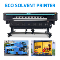 Impresora Eco Solvente de Precio de Fábrica para 1.8m 1.9m con Cabezal de Impresión XP600/i3200, Plotter de Vinilo, Mejor Impresora Eco Solvente de un Solo Cabezal