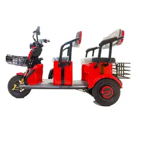 Semi-closed hauling semi-top load Electric motorcycle cargo three-wheeled car electric tricycle