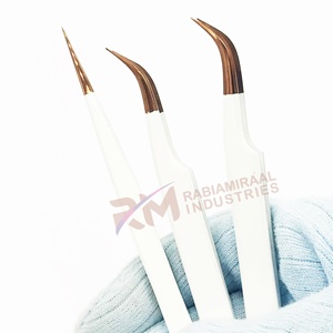 แหนบต่อขนตาปลายแหลมสแตนเลสสีขาว RMI และสีโรสโกลด์พลาสมา รุ่นปกติ - Product Image 2
