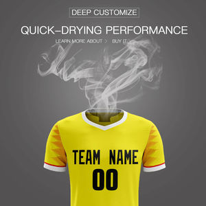 Maillots de football en polyester en gros, économiques, à séchage rapide, avec logo et numéro personnalisés imprimés, ensemble complet élégant noir et violet - Product Image 3