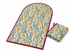 Floral Pumpkin Quilted <b>Game</b> Table Mat Reversible Cotton Bedspread Throw Blanket Custom Home Decor All Seasons Universal - Product Image 1
